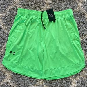 Under Armour Running Shorts Mens X Large Bright Green